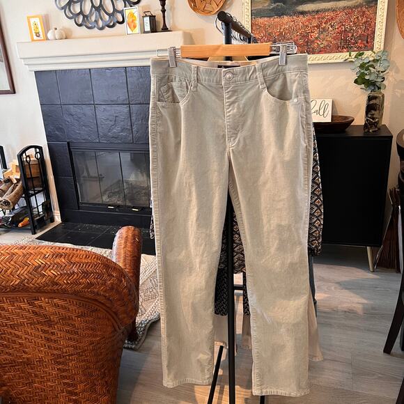 Democracy Pants Womens Size 14 Light Sage Green Corduroy Ab Solution Fall Wear - Picture 15 of 15